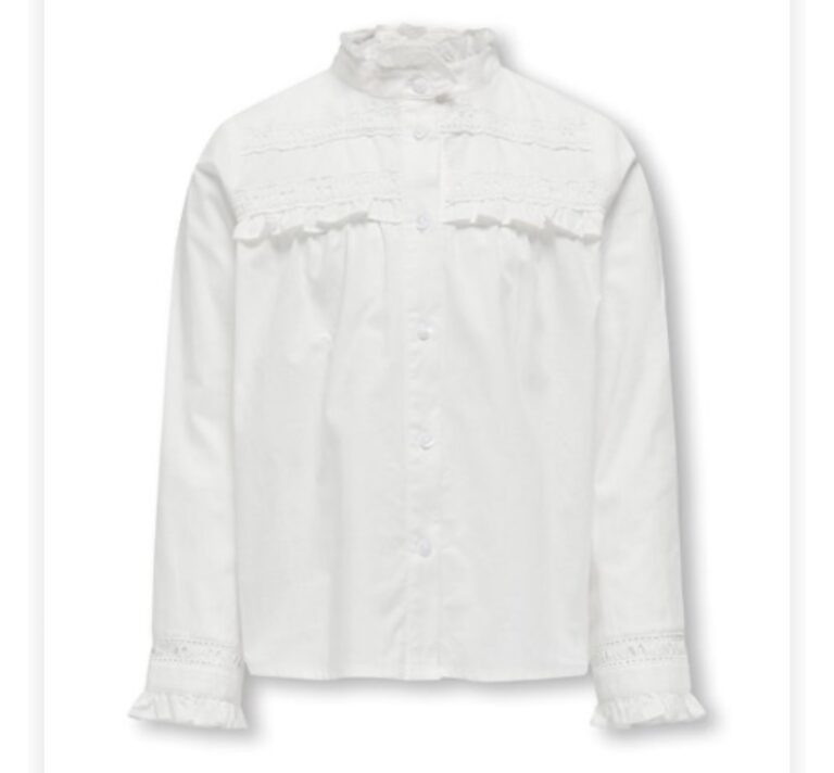 KOGLINA L/S FRILL LACE INSERT SHIRT - Afbeelding 2
