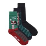 JACCLIMBING SANTA SOCKS 3 PACK JNR