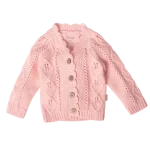 cardigan peach powder