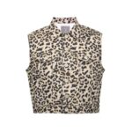 gilet leopard print