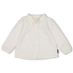 Blouse mousseline met borduursels -