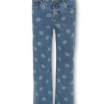 KOGJUICY WIDE LEG LIP PRINT DNM
