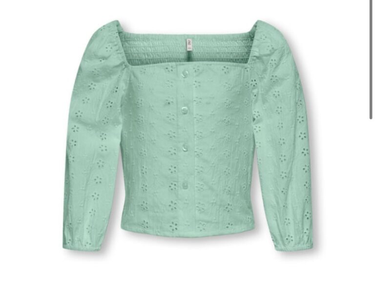 KOGPILEA 3/4 EMB ANGLAISE SHIRT WVN - Afbeelding 2