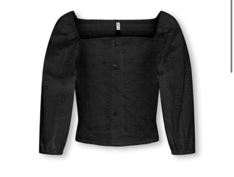 KOGPILEA 3/4 EMB ANGLAISE SHIRT WVN - Afbeelding 3