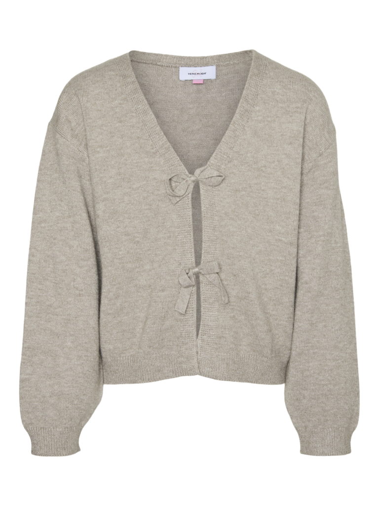 VMHOLLYKARIS BOW LS V-NECK CARDIGAN