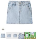 NKFAMELIA SHORT CAR DNM SKIRT 2588-