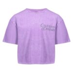 t-shirt cropped with glitter