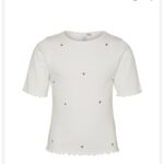 VMLAVENDER FRANCIS EMB SS TOP JRS G