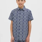 JORSEERSUCKER AOP SHIRT SS JNR