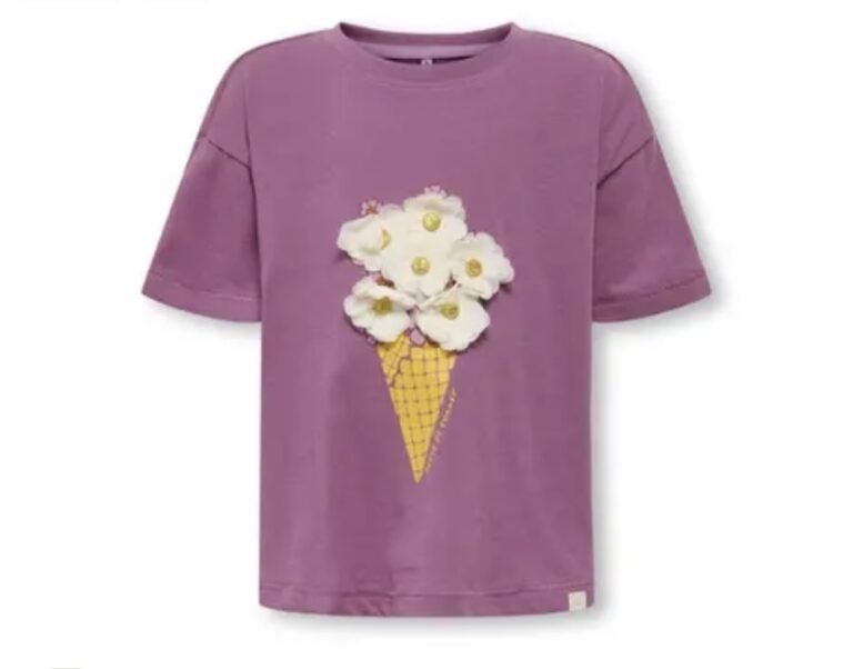 KMGCREAM LIFE SS LOOSE PRINTED TEE