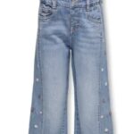 KMGSMILLA FLOWER WIDE JEANS DNM AZG