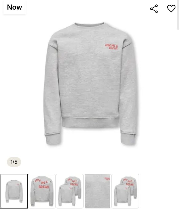 KOGCAMINE L/S OVERSIZE O-NECK CS SW - Afbeelding 2