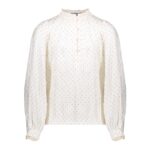 blouse shiny dots