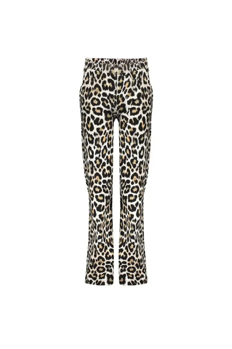 Pants wide aop leopard - Afbeelding 2