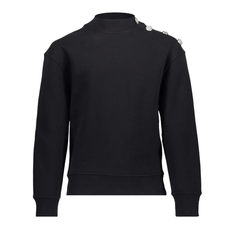 sweater buttons at shoulder