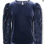 KOGCONFIDENCE L/S SEQUINS O-NECK JR