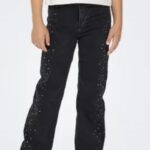 KOGJUICY HW RHINESTONE WIDE LEG DNM