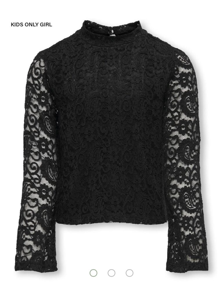 KOGMILLY L/S FLARED SLEEVE LACE TOP