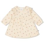 Jurk ruches rib AOP - Dancing In Th