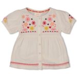 Blouse mousseline met embroidery  -