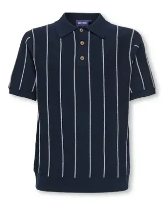 OSJSAIM REG 12 STRIPE SS POLO KNT
