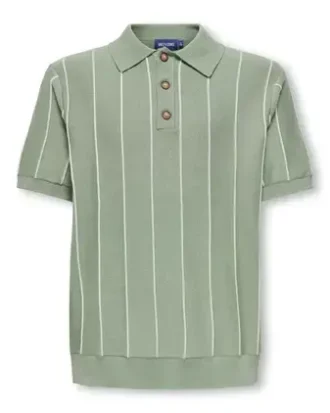 OSJSAIM REG 12 STRIPE SS POLO KNT