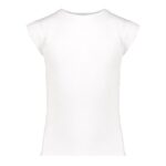 t-shirt rib ruffle sleeves