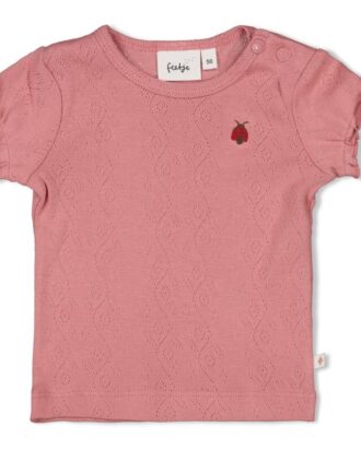 T-shirt ajour rib - Ladybug