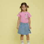 denim skort Rolling into Spring