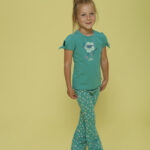 flared broek AOP Rolling into spring