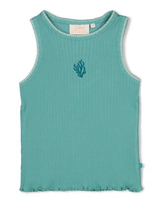 Singlet pointelle rib - Lazy Lagoon