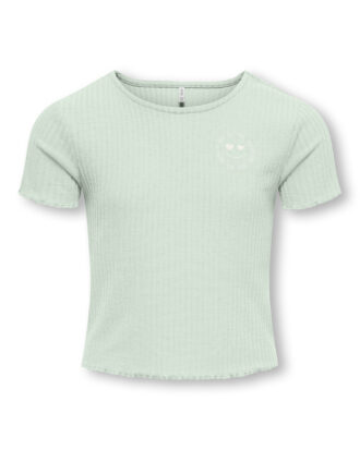 KOGNELLA S/S O-NECK EMB TOP VD JRS