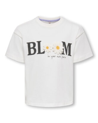 KMGPETAL SS LOOSE PRINTED TEE JRS