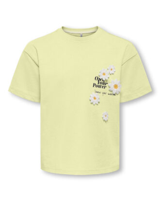 KMGPETAL SS LOOSE PRINTED TEE JRS