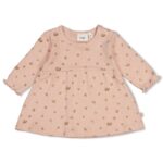 Jurk pointelle rib AOP - Fall in Lo