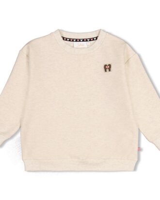Sweater met backprint relaxed fit -