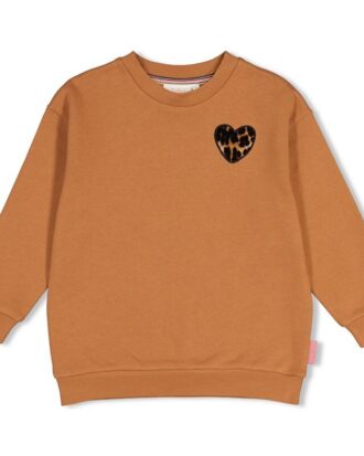 Sweater met backprint relaxed fit -