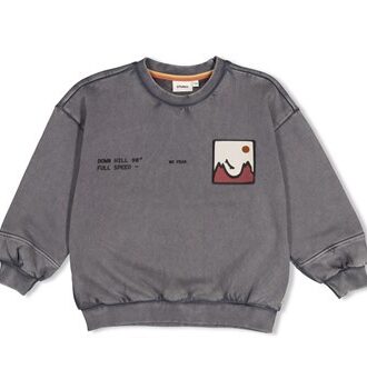 Sweater met backprint oversized - M