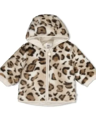 Fake fur jasje met capuchon -
